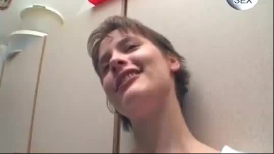 Slutty brunette milf piss and fuck her